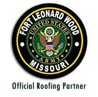 Official roofing partner for Naval Station Great Lakes badge